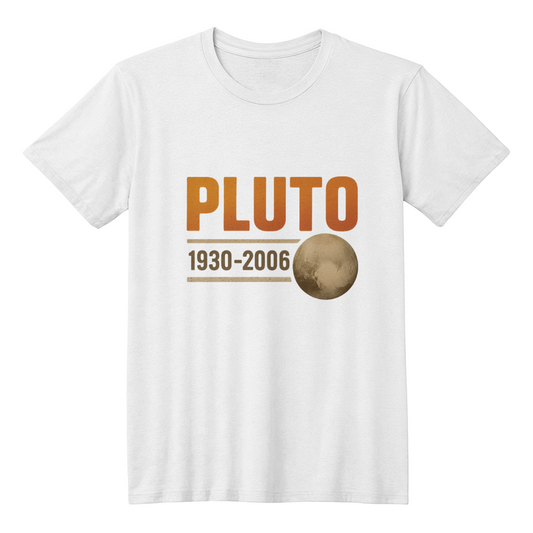 Pluto Legacy Tee – 1930 to 2006 Tribute Design
